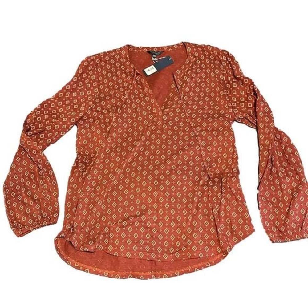 NWT Lucky Brand Printed Top Size Large - Picture 4 of 4